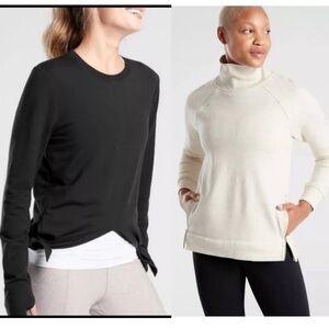 Lot Athleta Samsara Nirvana and Polartec Funnel Neck tops
